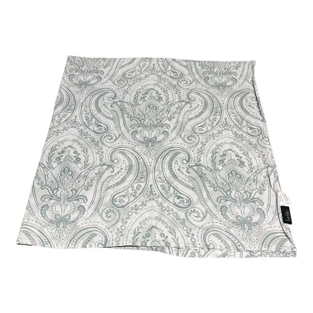 Green Blue Paisley Nicole Miller Home Fabric Shower Curtain Boho Print 63x67.75